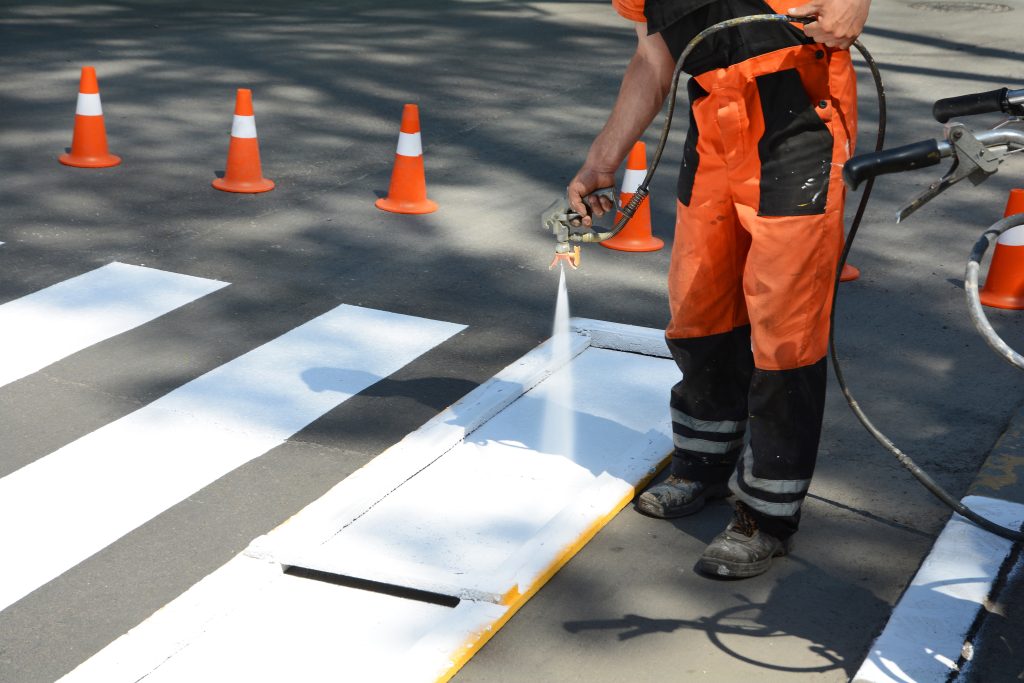 M&M Painting Contractors performs vision painting and line painting services.