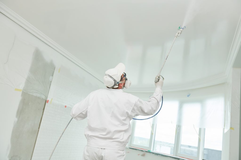 M&M Painting Contractors performs airless spray painting, which is a method of applying paint, coatings, or other liquid materials using a high-pressure pump to atomize the paint and spray it onto a surface without the need for compressed air.