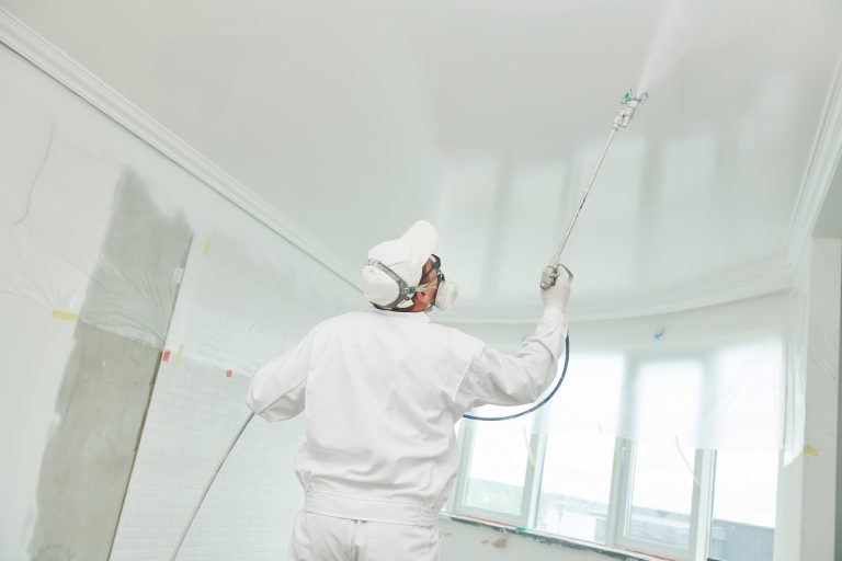 M&M Painting Contractors performs airless spray painting, which is a method of applying paint, coatings, or other liquid materials using a high-pressure pump to atomize the paint and spray it onto a surface without the need for compressed air.
