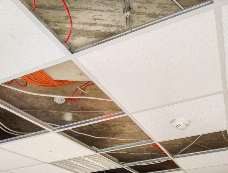 M&M Painting Contractors doesn't just paint ceilings, they also install acoustic ceilings, also known as suspended ceilings.